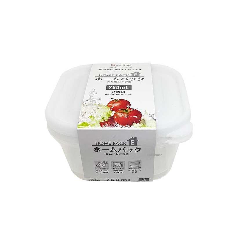 新品未使用品　食品保存容器 蓋付き 100個セット ホワイト ナカヤ化学産業ホームパックE 2Pホワイト : ひゃくえもんplus - 通販
