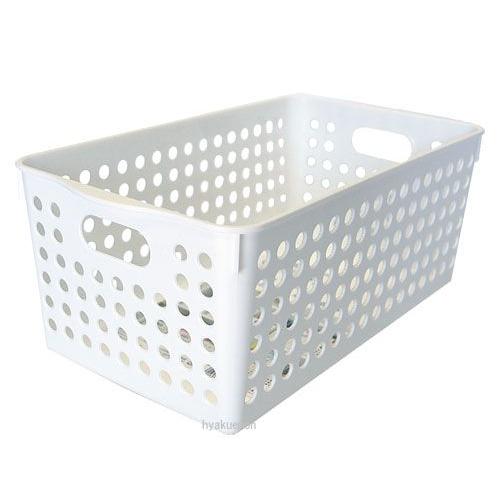 イノマタ化学 ストックバスケット ワイド ホワイト Ino 4571 W ひゃくえもんplus 通販 Yahoo ショッピング