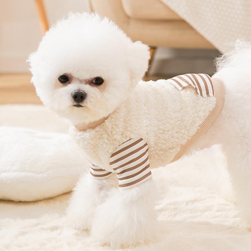 在庫限り 犬服 秋冬 かわいいタンクトップ 暖かいフリース素材