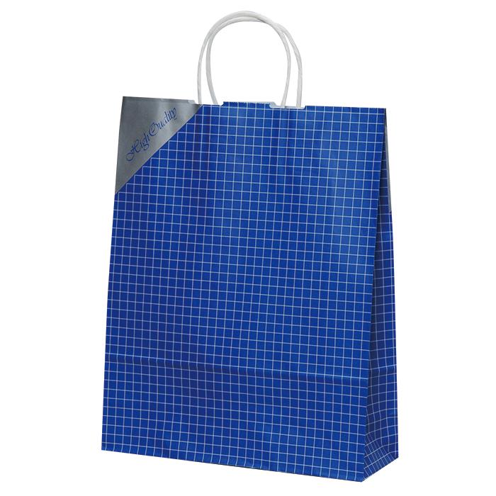 小分け販売] HZネットブルー 50枚 高品質 日本製 紙袋 手提げ袋 手提袋