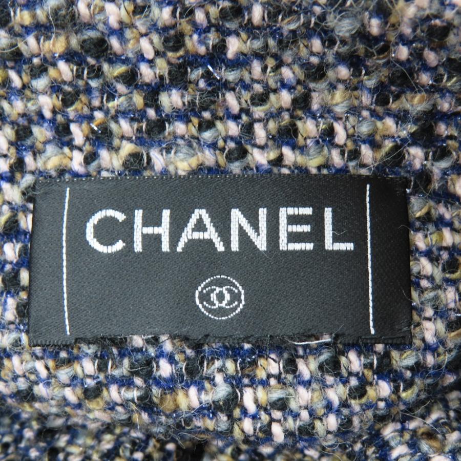 ★CHANEL シャネル ロゴ ニットマフラー ネイビー 楽天市場】CHANEL シャネル ニットマフラー AAA348 B17734 レディース