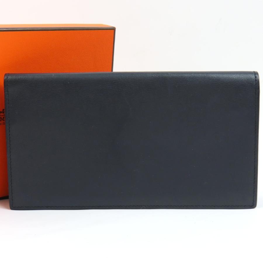 HERMES（エルメス） 中極美品 シチズン ツイル ロングウォレット 長 