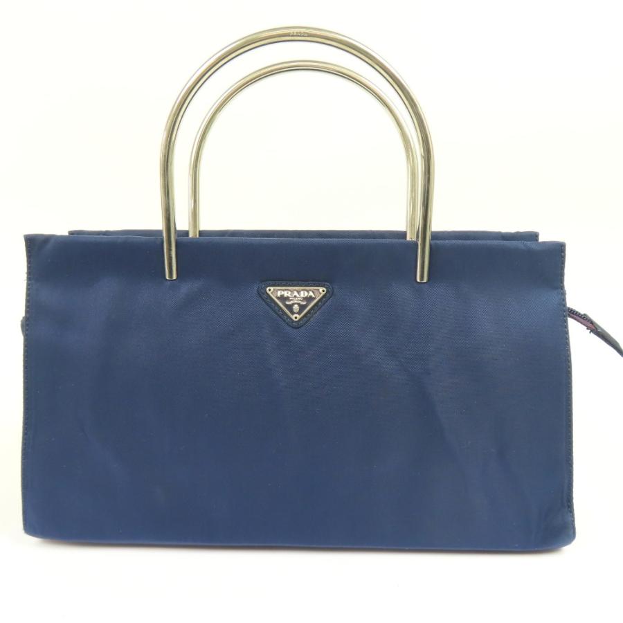 PRADA（プラダ） 極美品PRADA 三角ロゴ メタルハンドル ヴィンテージ 