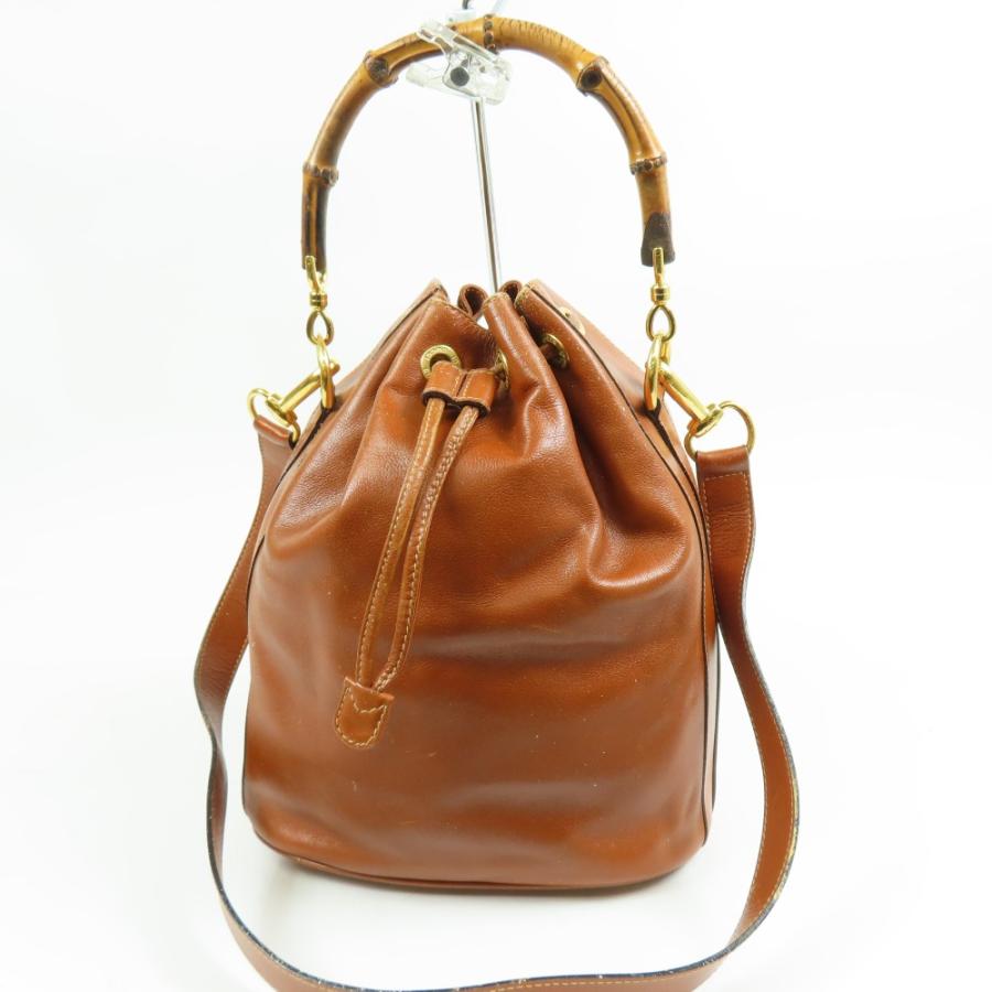 GUCCI（グッチ） 2WAYショルダーバッグ 巾着 ヴィンテージ バンブー