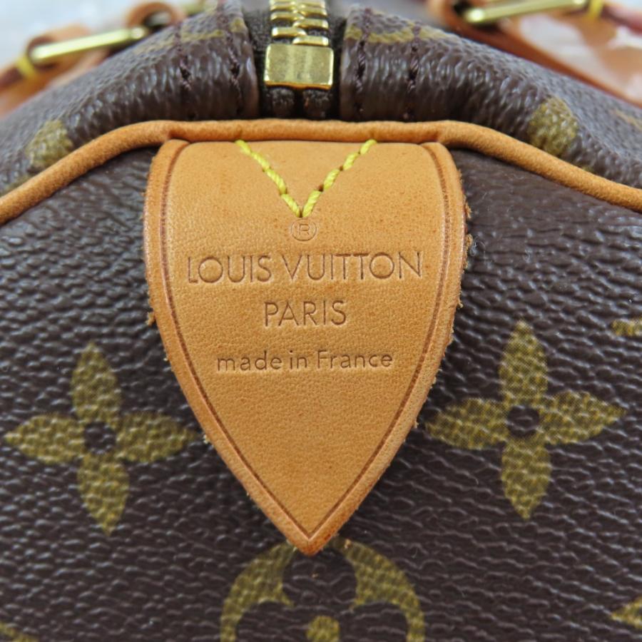 新品同様美品 LOUIS VUITTON ルイヴィトン スピーディ35 ミニボストンバッグ ヴィンテージ モノグラム ハンドバッグ PVC ヌメ革 ブラウン レディース【中古】_3