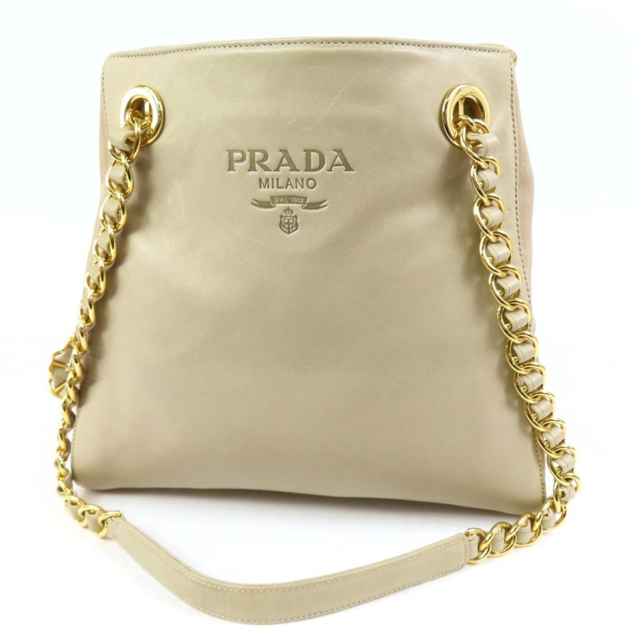 PRADA ベージュ ショルダーバッグ 【公式通販】