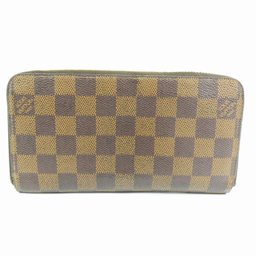 LOUIS VUITTON ルイヴィトン ジッピー ヴィンテージ ダミエ ラウンドファスナー長財布 PVC エベヌ レディース【中古】 LOUIS VUITTON（ルイ・ヴィトン） 中美品 ジッピー ヴィンテージ