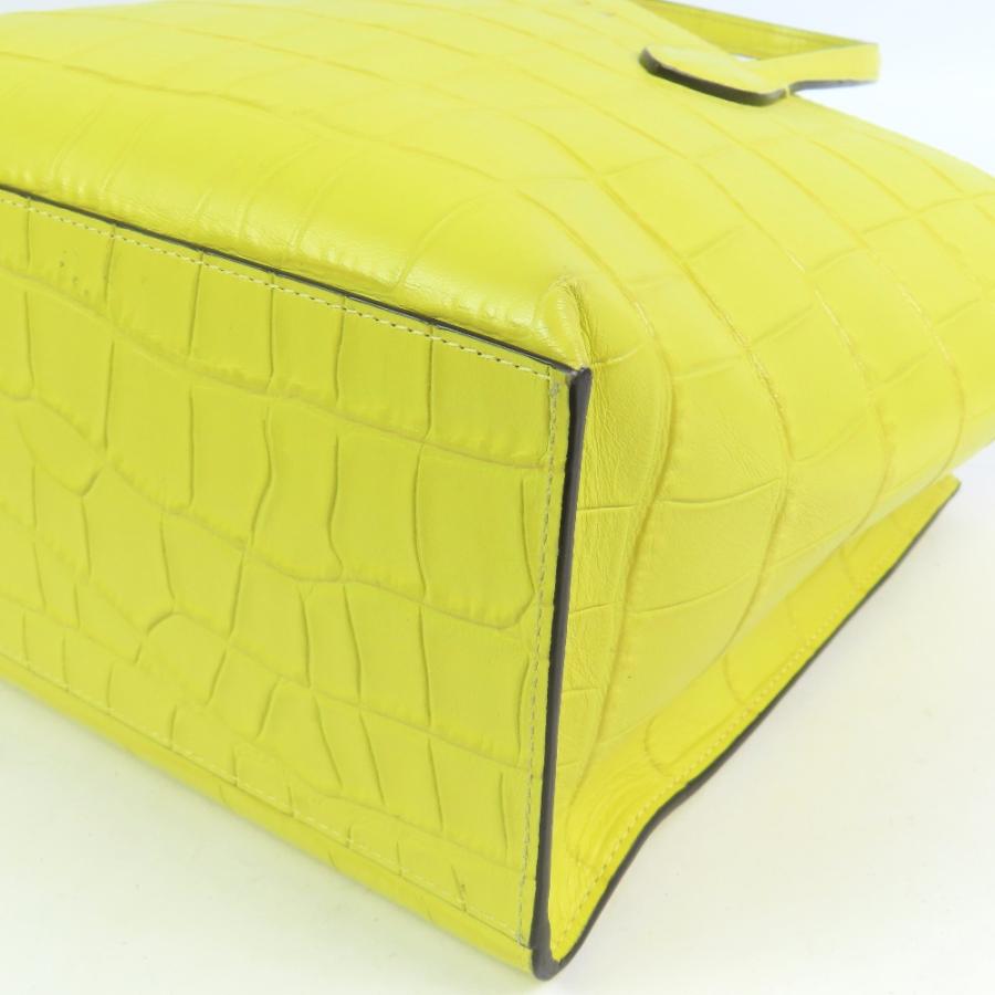 FURLA（フルラ） 外美品 ERA S TOTE ハンドバッグ トートバッグ クロコ 