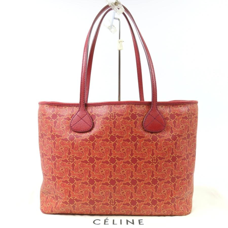 CELINE（セリーヌ） 美品 サルキーロゴグラム 馬車柄 ショルダーバッグ 