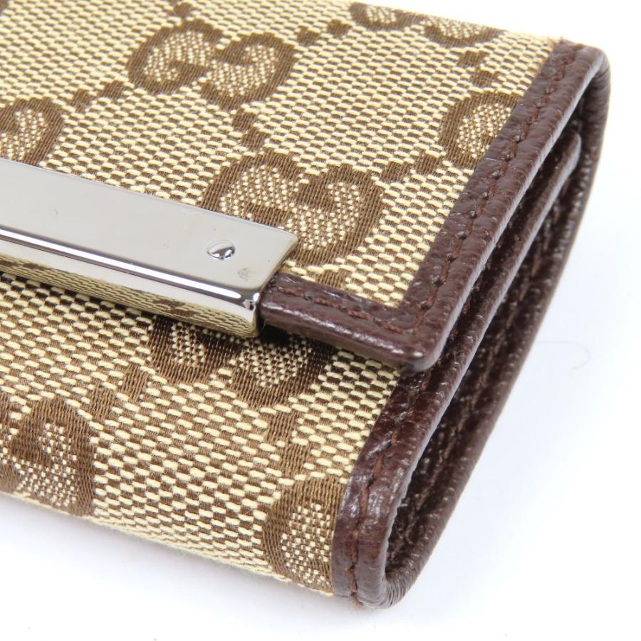極美品 GUCCI グッチ GG柄 6連 127048 キーケース GGキャンバス/レザー ブラウン レディース【中古】_2