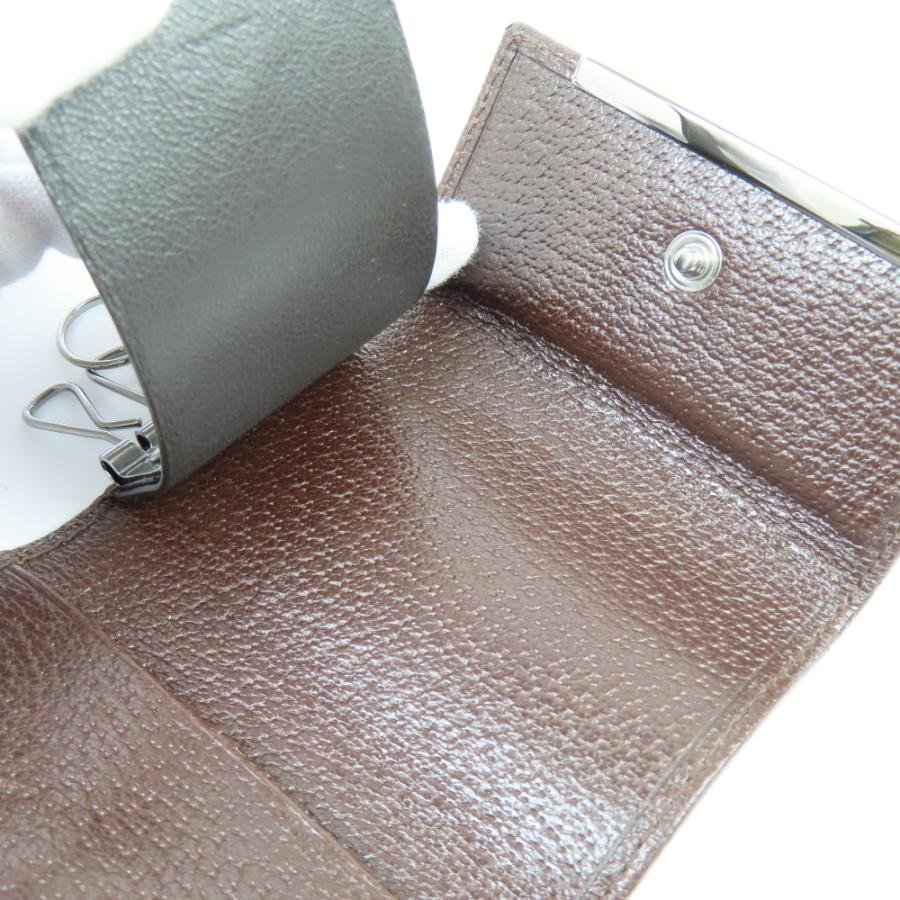 極美品 GUCCI グッチ GG柄 6連 127048 キーケース GGキャンバス/レザー ブラウン レディース【中古】_8