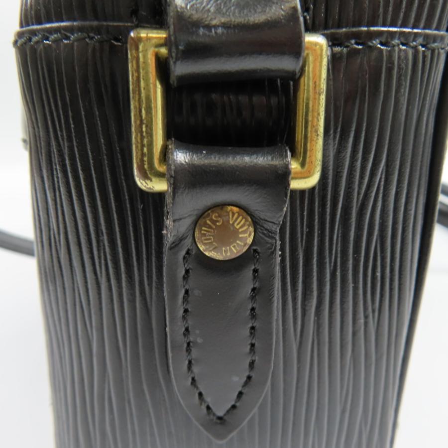 綺麗LOUIS VUITTON ルイヴィトン トロカデロ 斜め掛けOK ヴィンテージ エピ ショルダーバッグ レザー ブラック メンズ【中古】