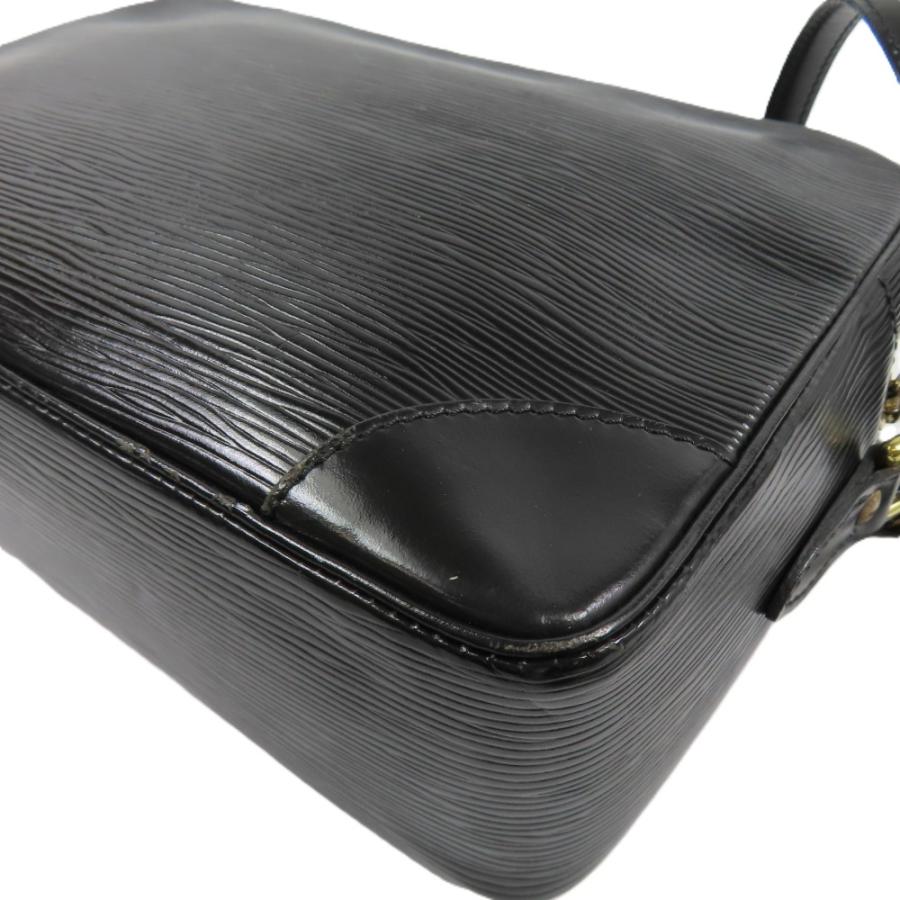 綺麗LOUIS VUITTON ルイヴィトン トロカデロ 斜め掛けOK ヴィンテージ エピ ショルダーバッグ レザー ブラック メンズ【中古】