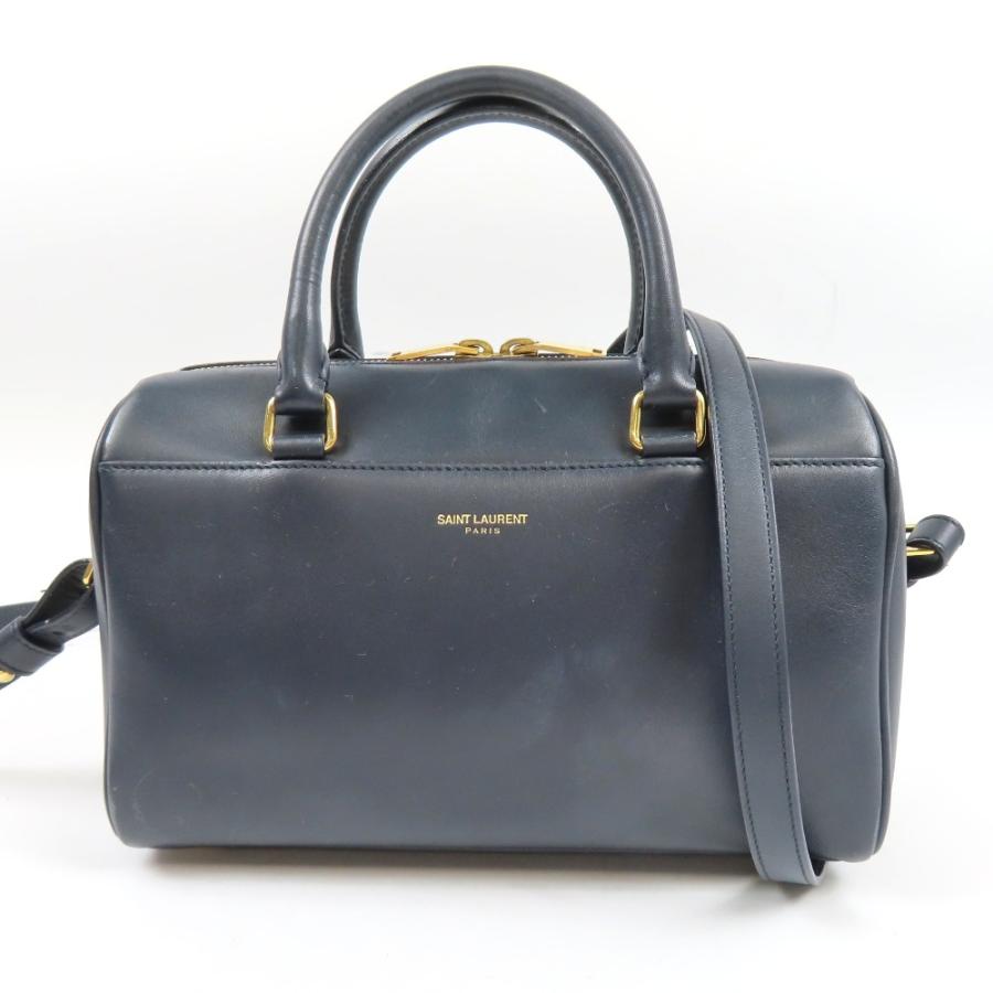 値下げ サンローラン☆ベイビーダッフル☆ネイビー SAINT LAURENT サンローラン ベイビーダッフル 2WAY ショルダーバッグ
