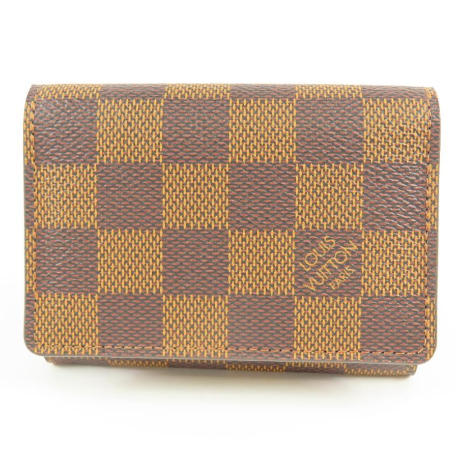 【美品】ルイヴィトン 名刺入れ　カードケース ヴィジット　ダミエエベヌ LOUIS VUITTON（ルイ・ヴィトン） 未使用品LOUIS VUITTON カルトドゥ