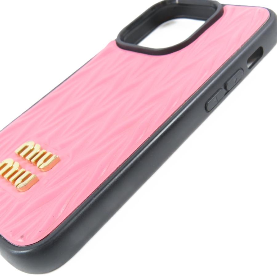 miu miu（ミュウミュウ） 極美品MIUMIU マテラッセ調 ロゴ iPhone用