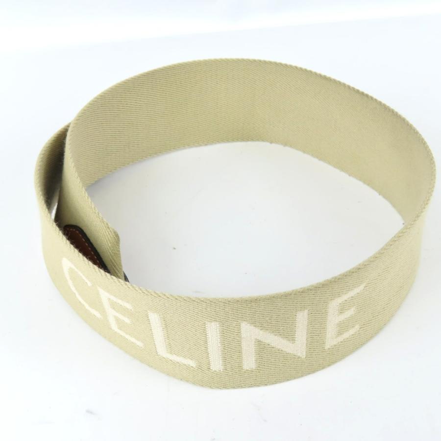 極美品】セリーヌ CELINE ロゴ ジャカード ショルダーストラップ 