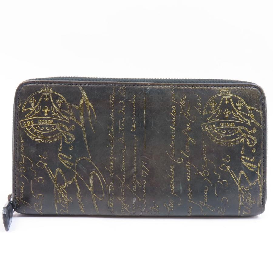 Berluti ベルルッティ カリグラフィ ラウンドファスナー 長財布 ブラック