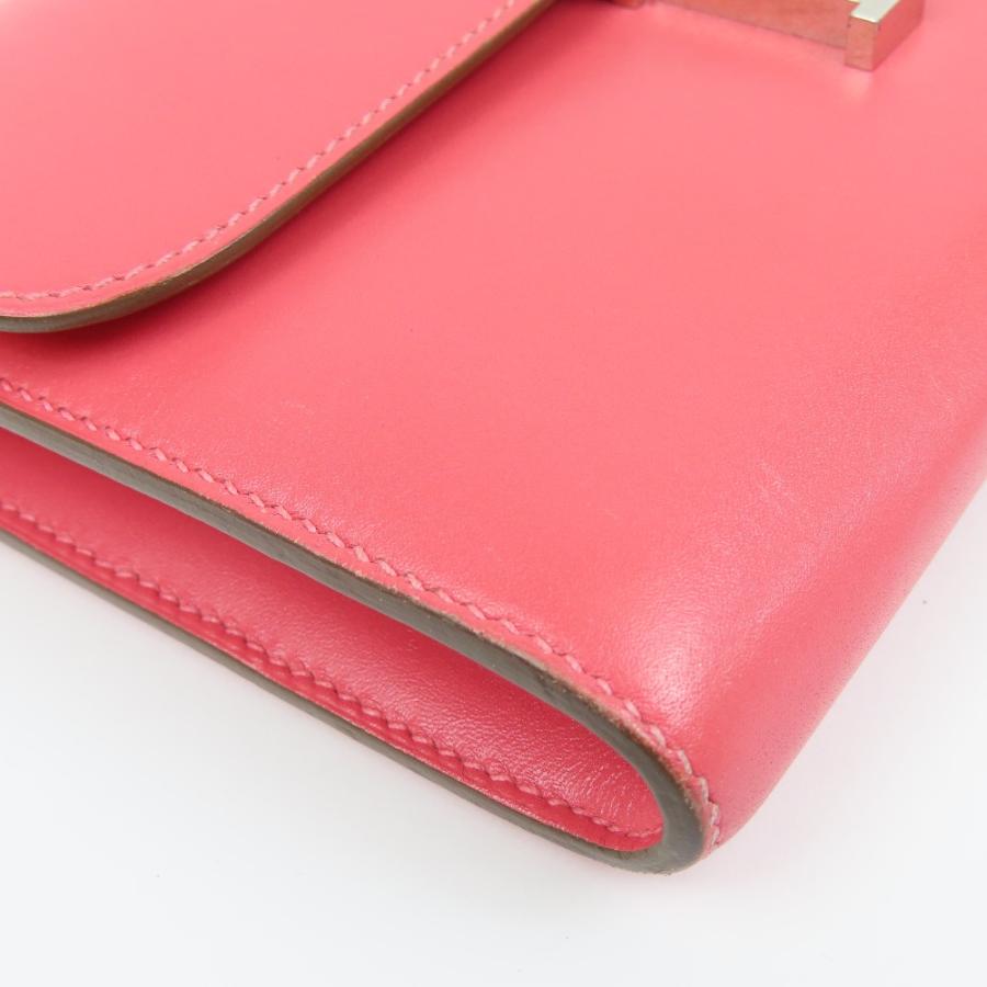 HERMES エルメス コンスタンスロング シルバー金具 長財布/タデラクト ピンク A刻印 レディース【中古】の画像