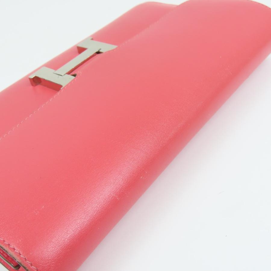 HERMES エルメス コンスタンスロング シルバー金具 長財布/タデラクト ピンク A刻印 レディース【中古】の画像
