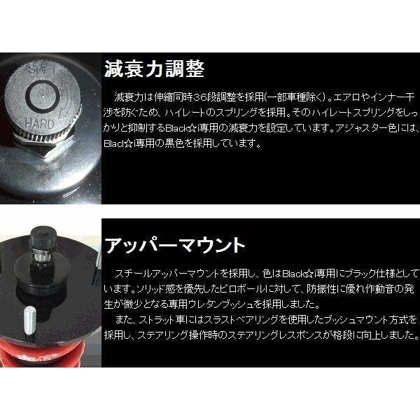 RSR 車高調 (RS☆R) アールエスアール ブラックアイ (Black☆i RSR 車高調 (RS☆R) アールエスアール ブラックアイ (Black☆i