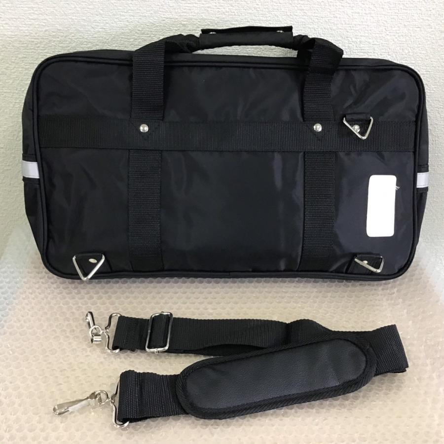 新品) 大阪府 松原第四中学校 スクールバッグ 横長型 3WAY式