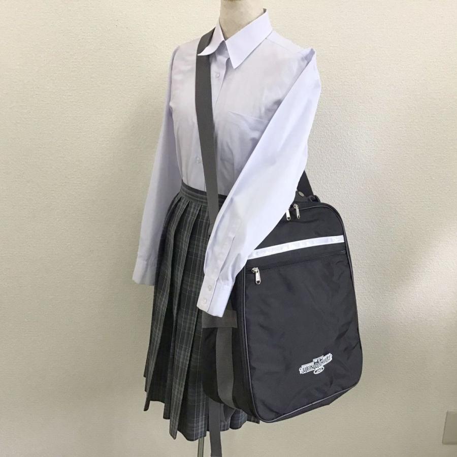新品) 大阪府 上野芝中学校 スクールバッグ 縦長型 2WAY式 /リュック