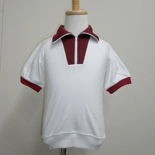 子供用 体操服/半袖トレシャツ 半袖ジップ Sneed(スニード)製 (110 J-5