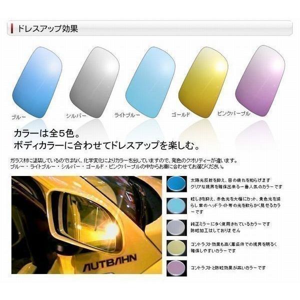 アウトバーン 広角ドレスアップサイドミラー(ドアミラー)  レクサス LS F40系 2006/09〜2012/09 　ブルー｜hycompany｜03