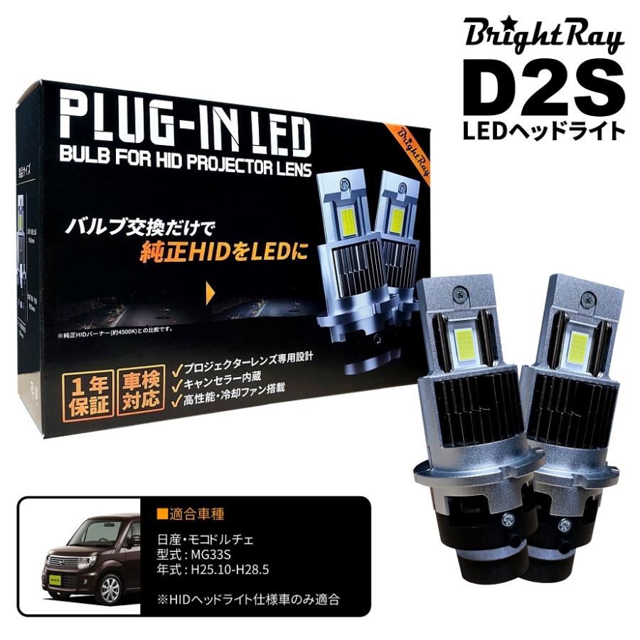 ドルチェ、ヘッドライト左 モコ ドルチェX SA2型 後期 (MG33S)H26 左 ヘッドライト HID 動作保証