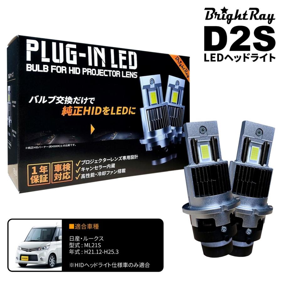 送料無料 1年保証 日産 ルークス ML21S (H21.12-H25.3) 純正HID用