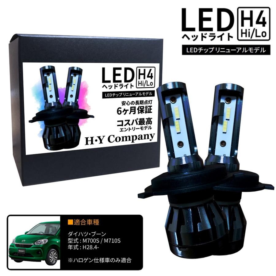 ダイハツ ブーン M700S M710S LEDヘッドライト H4 Hi/Lo 6000K 8000LM 