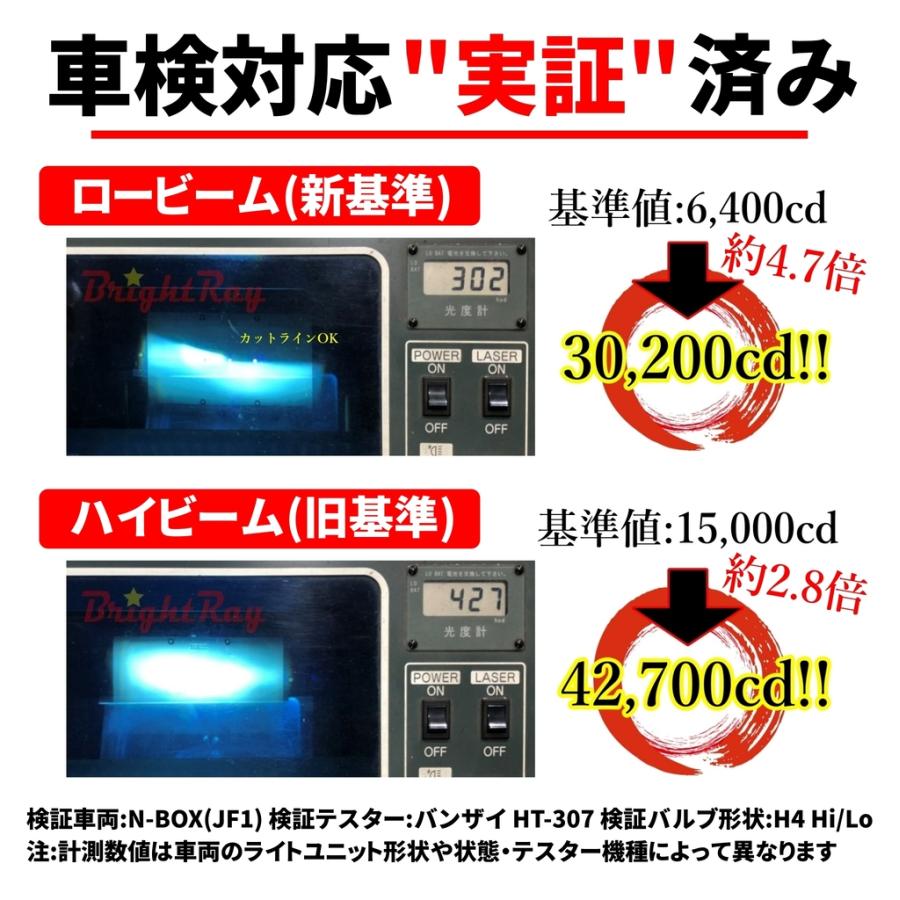 スペーシア　MK32S MK42S MK53S　 LED ヘッドライト バルブ H4 Hi/Lo 6000K 車検対応 新基準対応 2年保証 　ブライトレイ