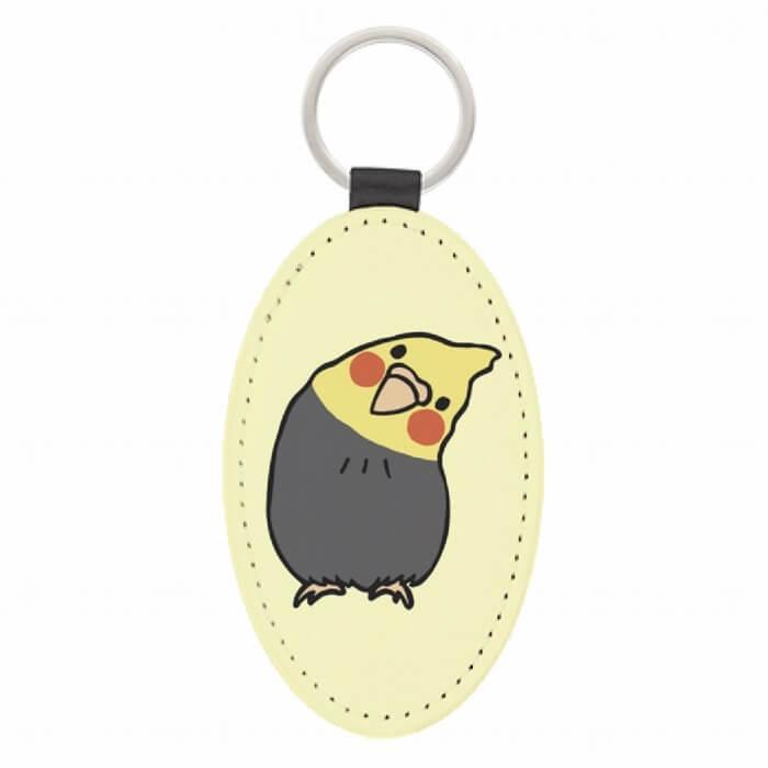 インコ キーホルダー かしげるオカメインコ / キーチェーン チャーム