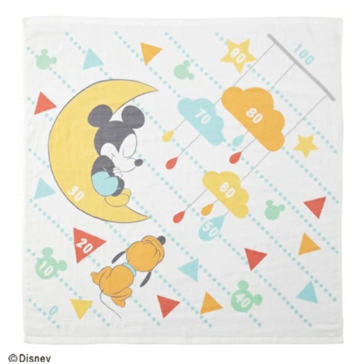 ガーゼケット 湯上げタオル お風呂 正方形 ベビーバスタオル ミッキー 身長計 出産祝い ガーゼ製 御祝 プレゼント 贈り物 おくるみ 新生児 |  | 01