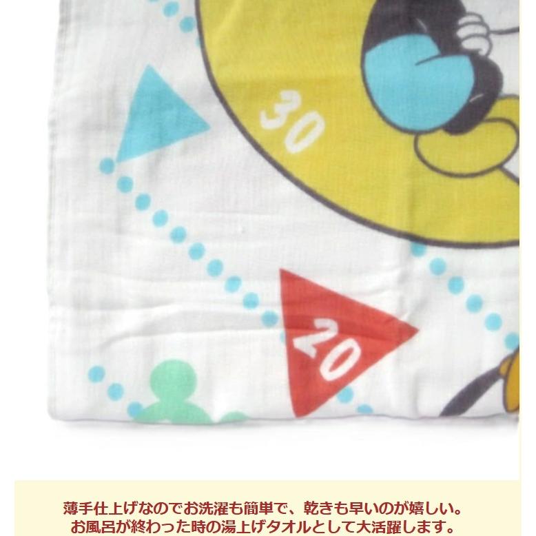 ガーゼケット 湯上げタオル お風呂 正方形 ベビーバスタオル ミッキー 身長計 出産祝い ガーゼ製 御祝 プレゼント 贈り物 おくるみ 新生児 |  | 03
