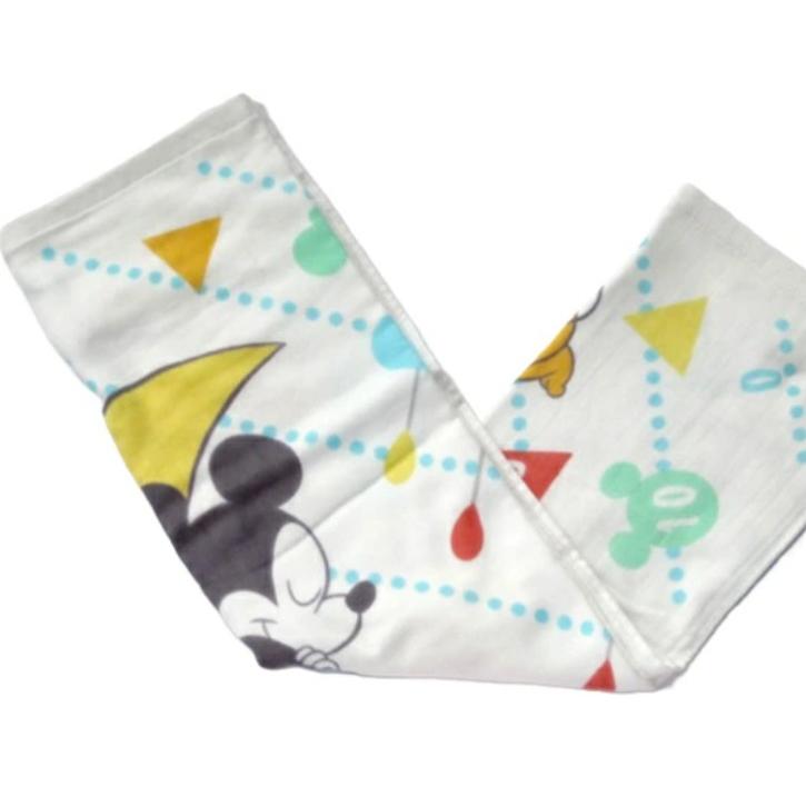 ガーゼケット 湯上げタオル お風呂 正方形 ベビーバスタオル ミッキー 身長計 出産祝い ガーゼ製 御祝 プレゼント 贈り物 おくるみ 新生児 |  | 04