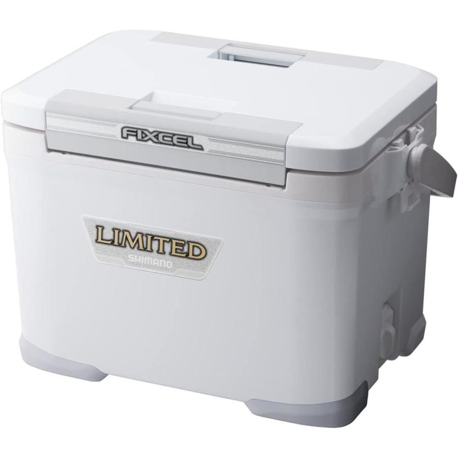 シマノ(SHIMANO) クーラーボックス 小型 17L フィクセル リミテッド 170HF-017N 釣り用 ピュアホワイト クーラーボックス ピュアホワイト SHIMANO 小型 17L フィクセル リミテッド 170HF 017N 釣り用 幅x長x高