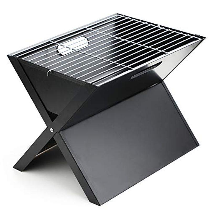 驚きの値段 Ihoven バーベキューコンロ 焚き火台 バーベキューグリル 折りたたみ qグリル アウトドアコンロ 1台2役 3 5人用 卓上用 B 新発 Turningheadskennel Com