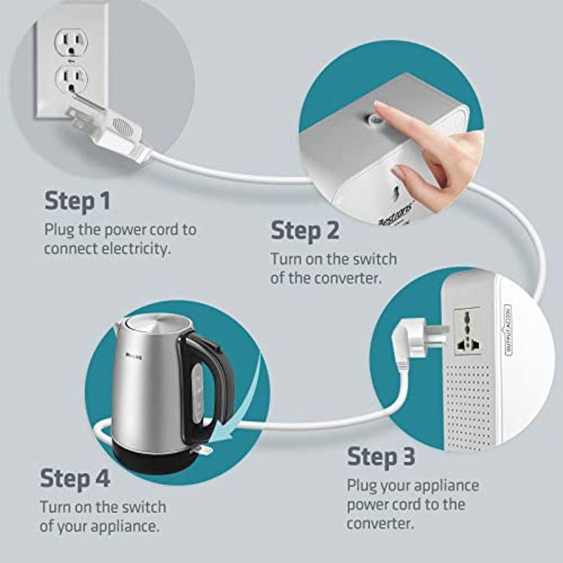 BESTRANS 600ワット 110V~220V 電圧コンバーター 高耐久 ステップアップ変圧器 110V/120Vから220V/240V 600ワット 110V 220V 電圧コンバーター 高耐久 ステップアップ変圧器 110V/120Vから220V/240V