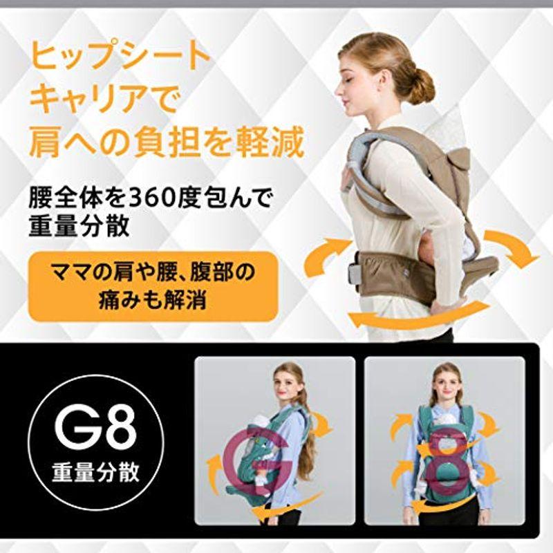 ネビオ だっこ紐 オールインワンヒップシート オリーブカーキ 5か月~ だっこ紐 オールインワンヒップシート オリーブカーキ 5か月
