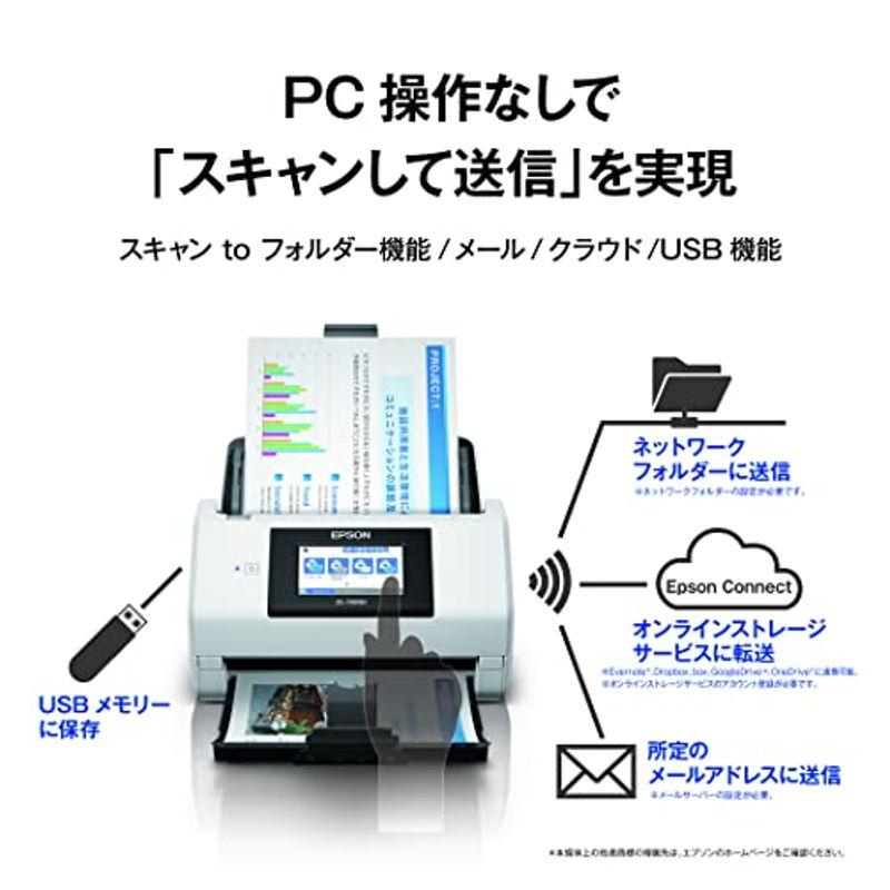 高評価続出！ エプソン スキャナー DS-790WN A4シートフィードスキャナー（45枚/分、有線/無線LAN、4.3型タッチパネル） 【CEG1291619506】(45694円)
