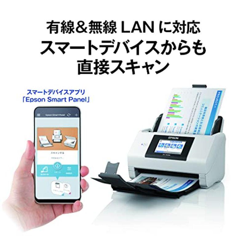 高評価続出！ エプソン スキャナー DS-790WN A4シートフィードスキャナー（45枚/分、有線/無線LAN、4.3型タッチパネル） 【CEG1291619506】(45694円)