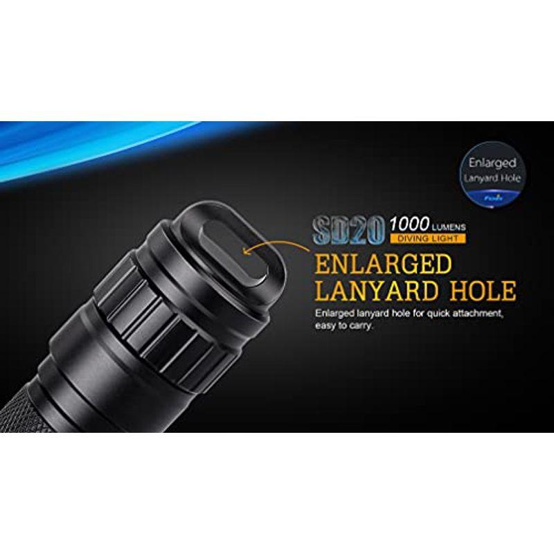 FENIX(フェニックス) SD20 XM-L2 LED ダイビングライト 明るさ最高1000ルーメン SD20 SD20 フェニックス XM L2 LED ダイビングライト 明るさ最高1000ルーメン