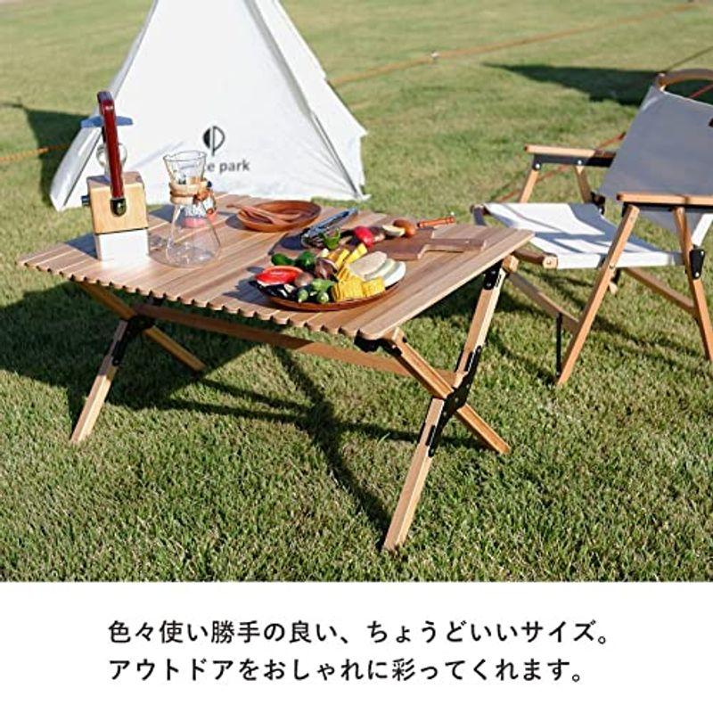 【超美品】 ピースパーク キャンプテーブル アウトドアテーブル バンブーテーブル ロールテーブル ロールトップテーブル コンパクト 91cm 収納バッグ 【R2303228759】(11781円)