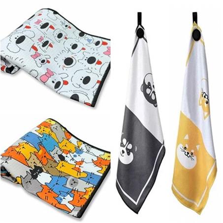 ゴルフ用品 マグネット式 ゴルフタオル スポーツタオル ゴルフクラブ