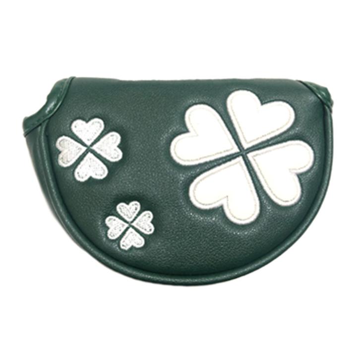 ゴルフヘッドカバー パターカバー マグネット付け マレット用 レッド小型 オデッセイ２ボール・テーラーメイド スパイダーパターに対応 クローバー模様 |  | 06