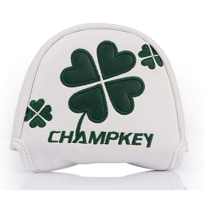 ゴルフヘッドカバー パターカバー マグネット付け マレット用 レッド小型 オデッセイ２ボール・テーラーメイド スパイダーパターに対応 クローバー模様 |  | 03