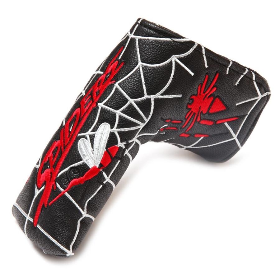 パターカバー ピンタイプ スコッティーキャメロン オデッセイに適合 ヘッドカバー 磁石タイプ開閉 spiders スパイダー 白 黒 赤|hymall|03