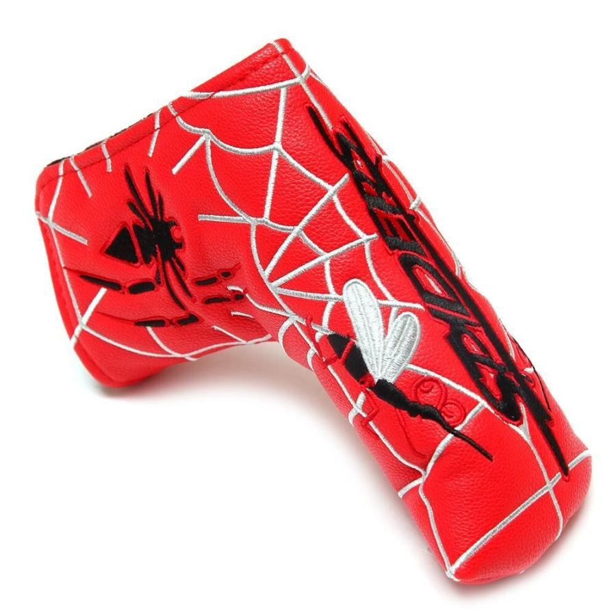 パターカバー ピンタイプ スコッティーキャメロン オデッセイに適合 ヘッドカバー 磁石タイプ開閉 spiders スパイダー 白 黒 赤|hymall|04
